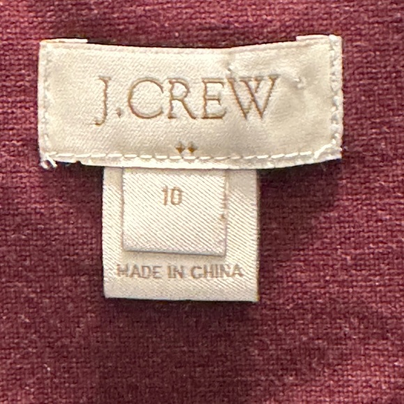 J. Crew Size 10 Maroon Blazer EUC - Picture 4 of 9